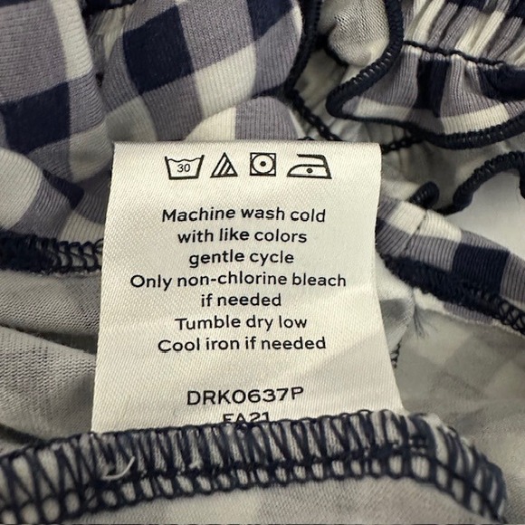 Draper James Gingham Dress Smocked Mini Square Neck Short Sleeve Casual Size 2X - Picture 13 of 13